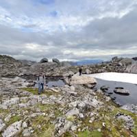 Halfway to the top of Rundfjellet - Lofoten Halfway to the top of Rundfjellet - Lofoten