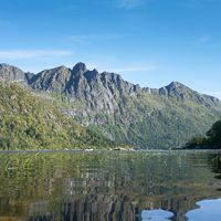 randonneur sur Djevelporten randonneur sur Djevelporten