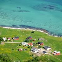 Turquoise fjord at the foot of Matmora - Lofoten Turquoise fjord at the foot of Matmora - Lofoten
