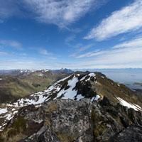 View of the summit Blåtinden - Lofoten View of the summit Blåtinden - Lofoten