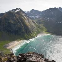 Kvalvika beach (Whale beach Lofoten) Kvalvika beach (Whale beach Lofoten)