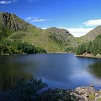 Lake at the foot of Breidtinden - Lofoten Lake at the foot of Breidtinden - Lofoten