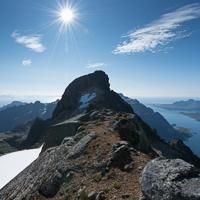Geitgallien summit on the Lofoten Islands Geitgallien summit on the Lofoten Islands