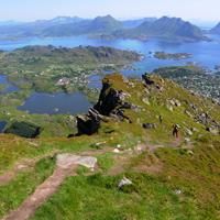 Close of the top of Ballstadheia - Lofoten