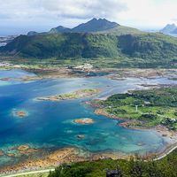 Vue du sommet de Blåheia Vue du sommet de Blåheia